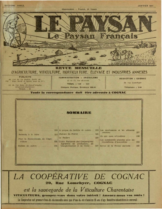 N°01 - Janvier 1941