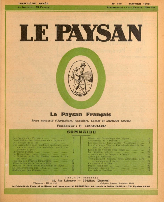 N°01 - Janvier 1955